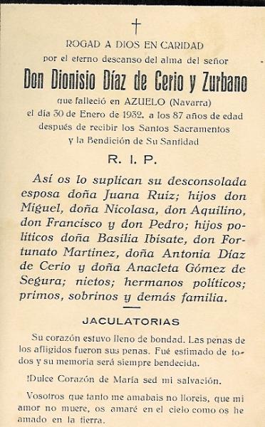 Dionisio Díaz de Cerio Zurbano