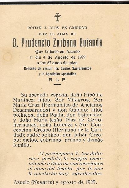 Prudencio Zurbano Bujanda