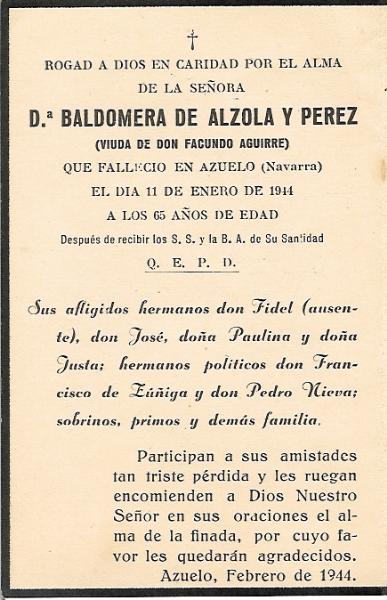 Baldomera de Alzola Pérez