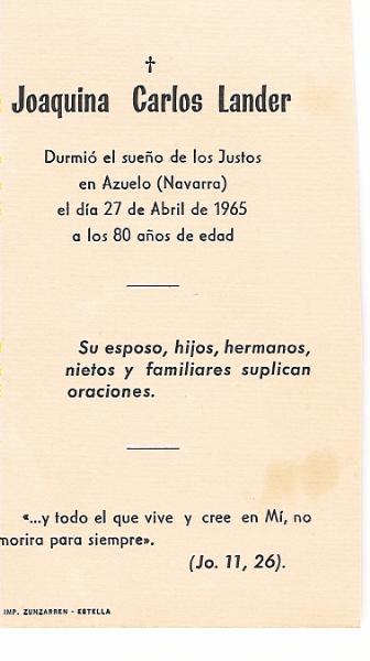 Joaquina Carlos Lander