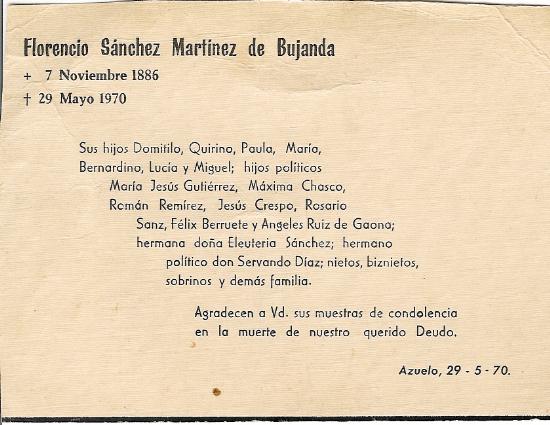 Florencio Sanchez Martínez de Bujanda