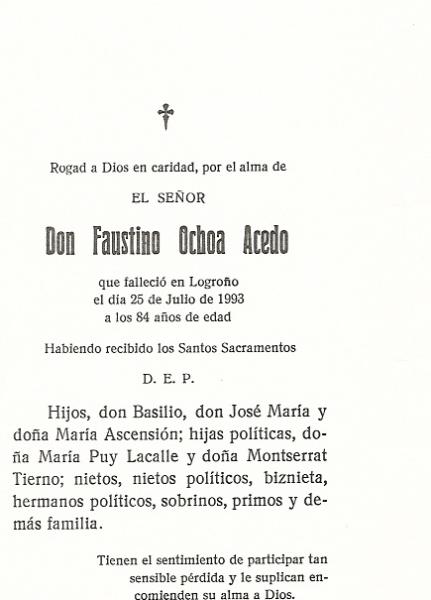 Faustino Ochoa Acedo