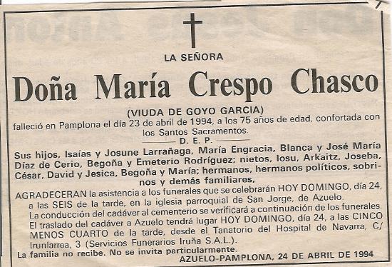 María Crespo Chasco