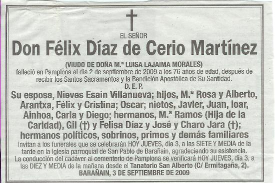 Félix Díaz de Cerio Martínez