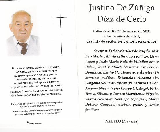 Justino de Zúñiga Díaz de Cerio