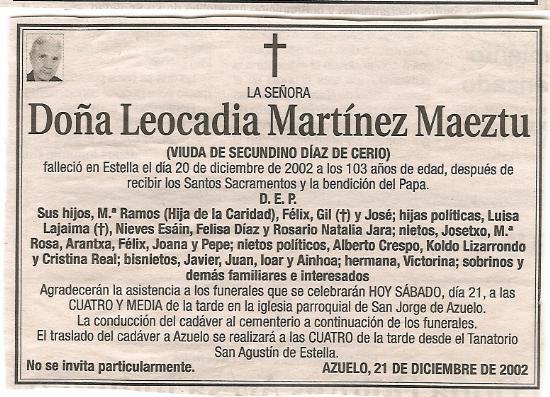 Leocadia Martínez Maeztu