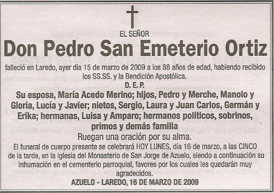 Pedro San Emeterio Ort