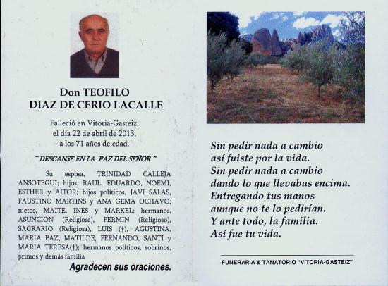 Teofilo Diaz de Cerio Lacalle