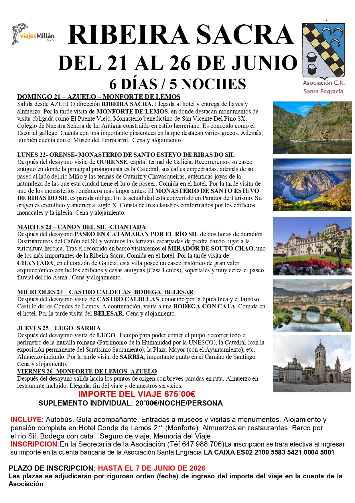 VIAJE “RIBEIRA SACRA”