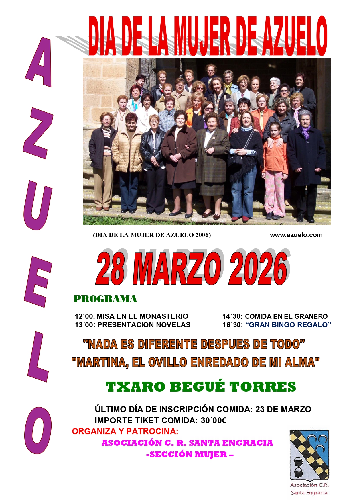 DIA DE LA MUJER DE AZUELO 2026