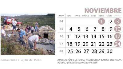 Calendario 2024. Locales municipales y Aljibes de la Sierra 