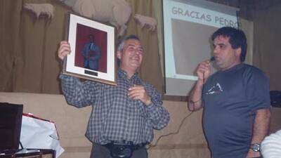 Entrega del cuadro por Ignacio