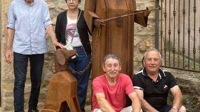 Escultura de Monje Benedictino