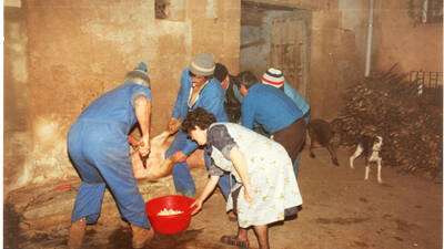 LA MATANZA DEL COCHO EN AZUELO EN ETNOLAN