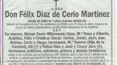 Félix Díaz de Cerio Martínez