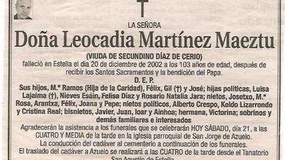 Leocadia Martínez Maeztu