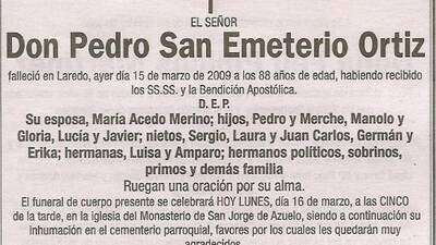 Pedro San Emeterio Ort