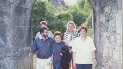 Gerardo, Cipriana y Angelines de excursión.