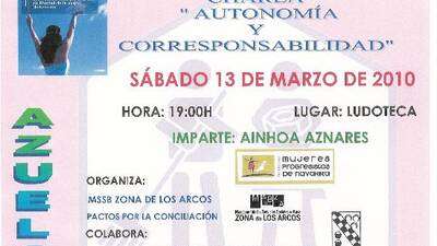 CONFERENCIA: "AUTONOMÍA Y CORRESPONSABILIDAD"