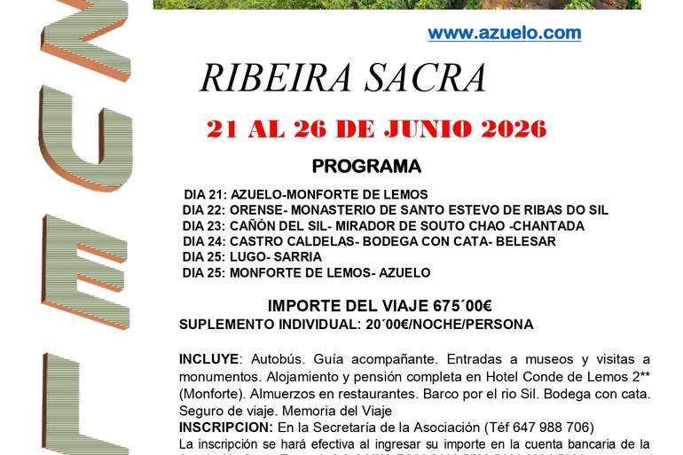 VIAJE “RIBEIRA SACRA”